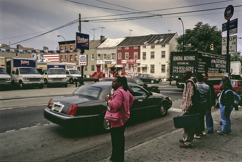 GOW- Smith & Ninth Street-
 Local residents waiting for 
a bus. : Gowanus Canal - Brooklyn, NY : Clayton Price Photographer
