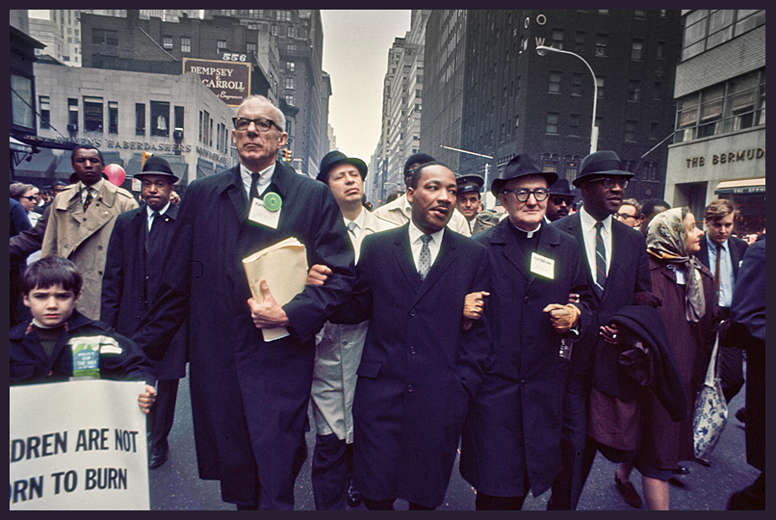 Dr. King, Dr. Spock, Rev. Sloane-Coffin NYC 1967 : Photojournalism & Documentary : Clayton Price Photographer