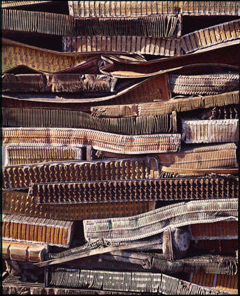 scrap yard #1 -stacked radiators,
phoenix 1967 : End of the Machine Age : Clayton Price Photographer